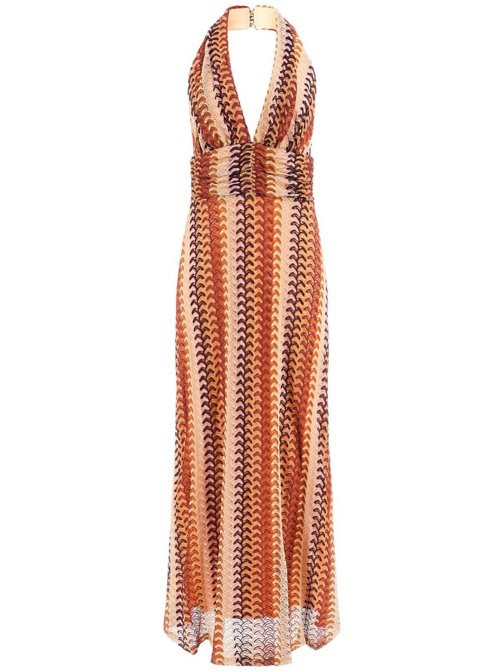 Marciano for Guess Autumn Fearne Rust Multi Color Maxi Dress